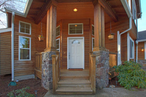 Cedar timber posts home