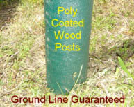 Poly coated fence post last decades
