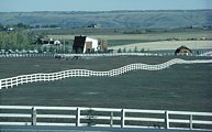 Ranch fence barn fence posts