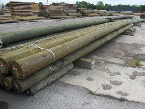 Treated poles and timbers