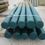 Poly coated treated wood posts