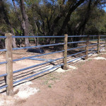 Red River farm installed with posts.