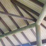 Building Products Plus pilings installed in ceiling at Columbus Zoo.