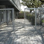 Gray Composite Decking - Dovetail project build in Houston, Tx.