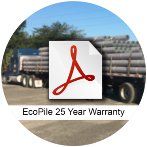 EcoPile 25 Year Warranty