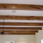 custom handscraped beams in home 4
