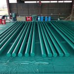 10in x 30ft 100% poly-coated gun barrel piling