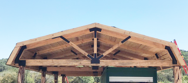 timber-truss-covering-for-garden-container