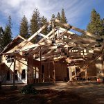 Timber Truss at veterinarian clinic in construction.